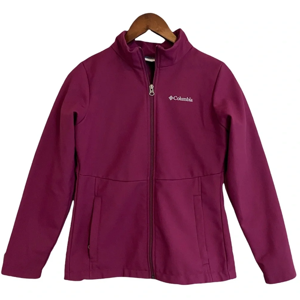 Like new Columbia jacket girls large scuba fleece lined - Picture 1 of 5